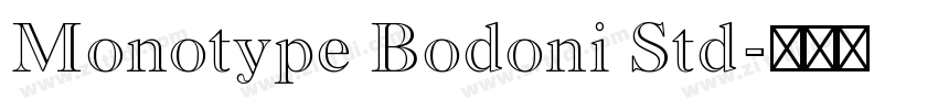 Monotype Bodoni Std字体转换